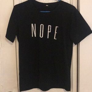Nope black t shirt